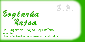 boglarka majsa business card